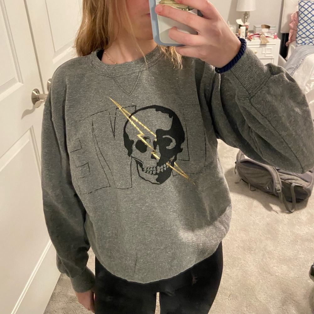 Skull gray crew neck - Picture 2 of 3